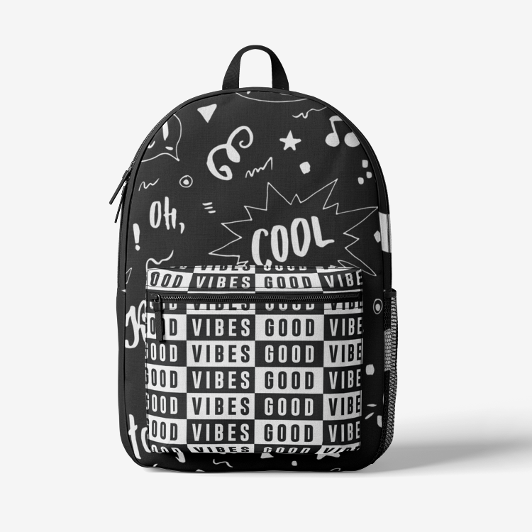 Retro Colorful Print Trendy Backpack