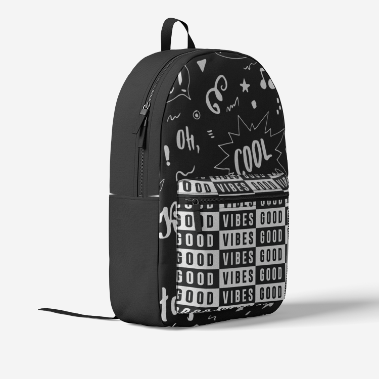 Retro Colorful Print Trendy Backpack