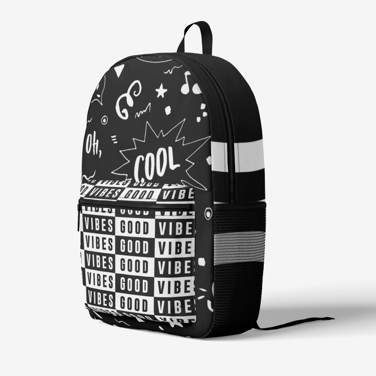 Retro Colorful Print Trendy Backpack