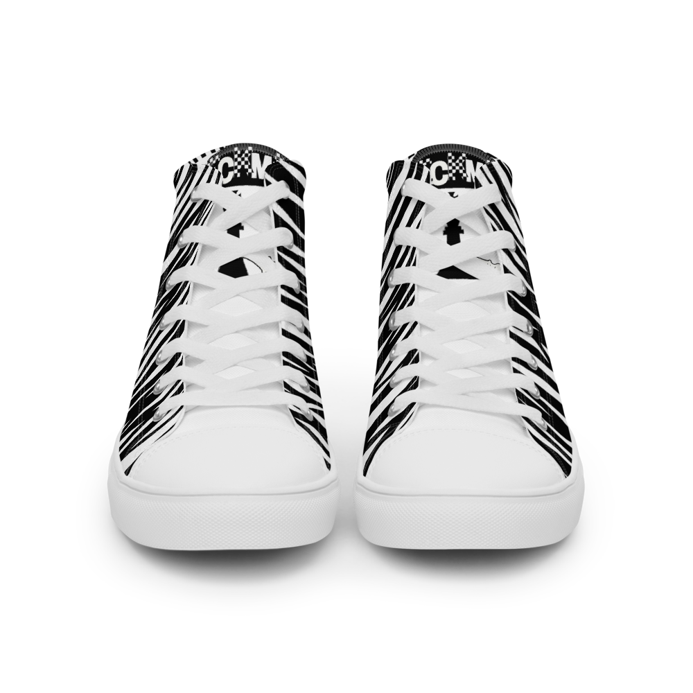 Men’s high top canvas shoes