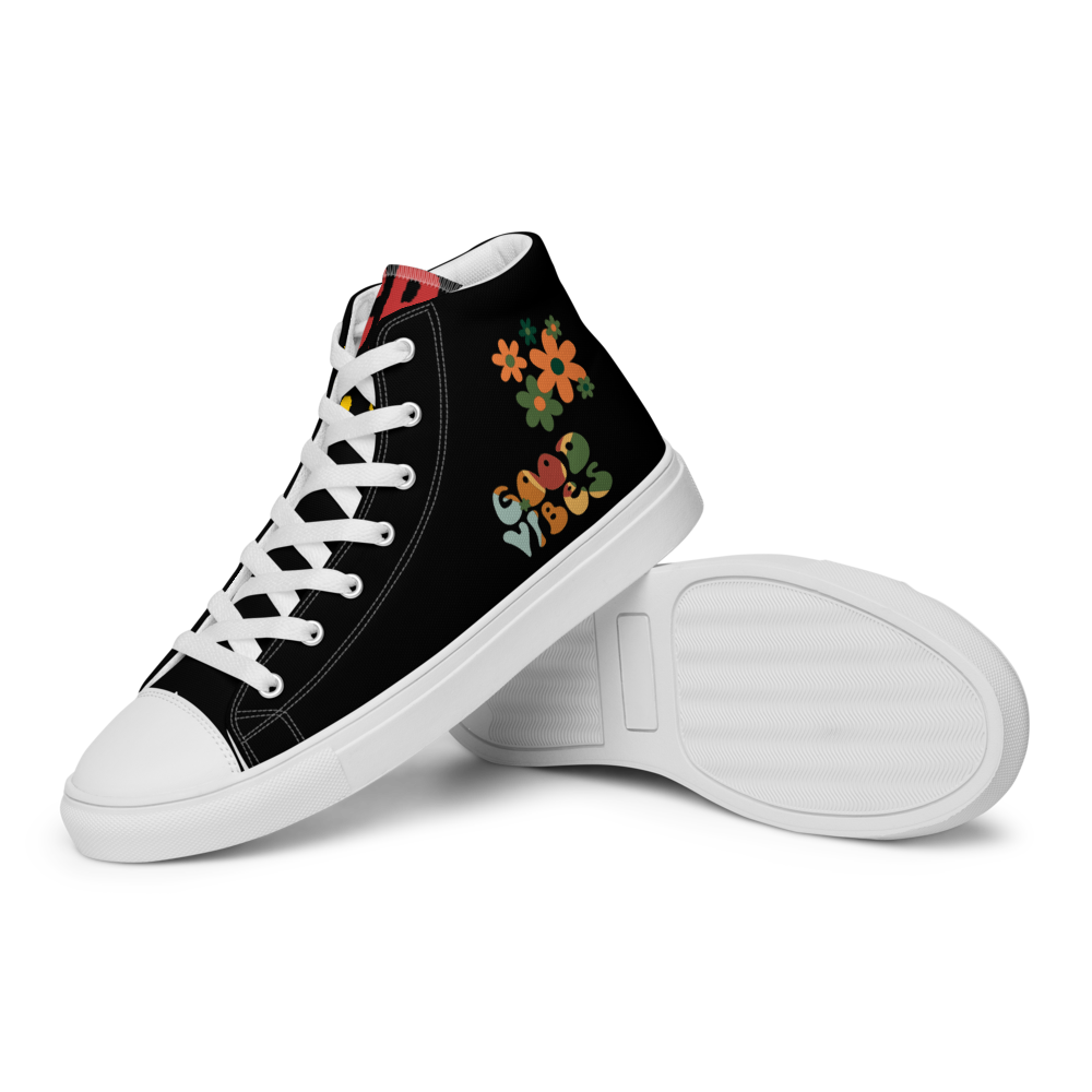 Men’s high top canvas shoes