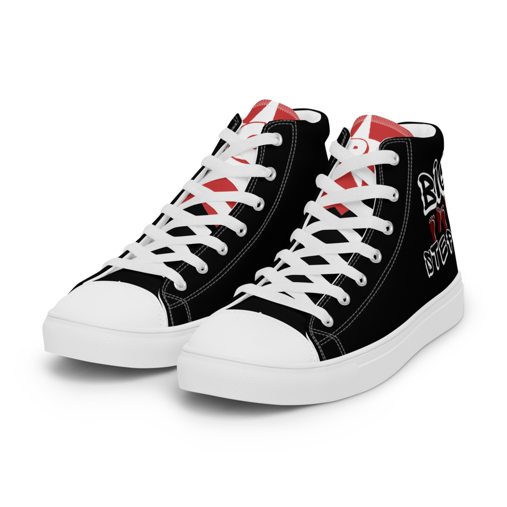 Men’s high top canvas shoes