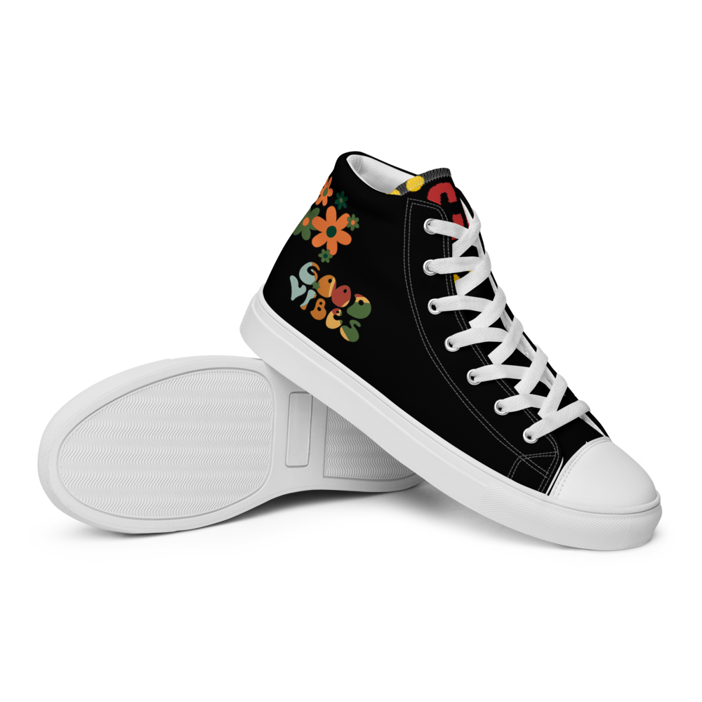 Men’s high top canvas shoes