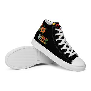 Men’s high top canvas shoes