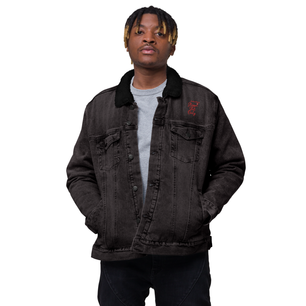 Unisex denim sherpa jacket