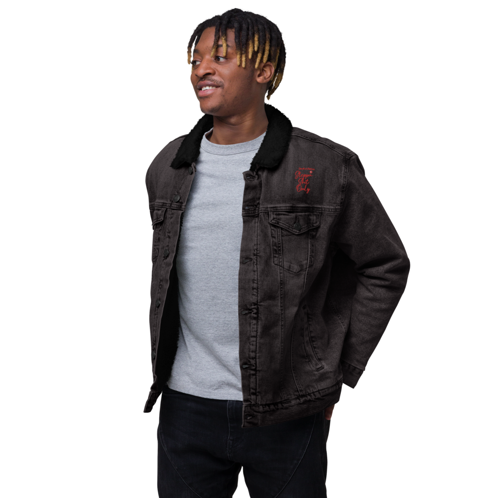 Unisex denim sherpa jacket